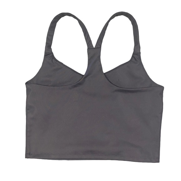 Abercrombie & Fitch Cropped Activewear Racer Back w/ Built in Bra in Periwinkle - Picture 2 of 4